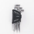 9pcs multi bike bicycle repair hand tool kit metric SAE inch size L sharpe allen star torx key wrench set